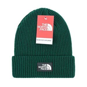North Face Green Cap Cuffed Beanie Adult One Size Fits Most